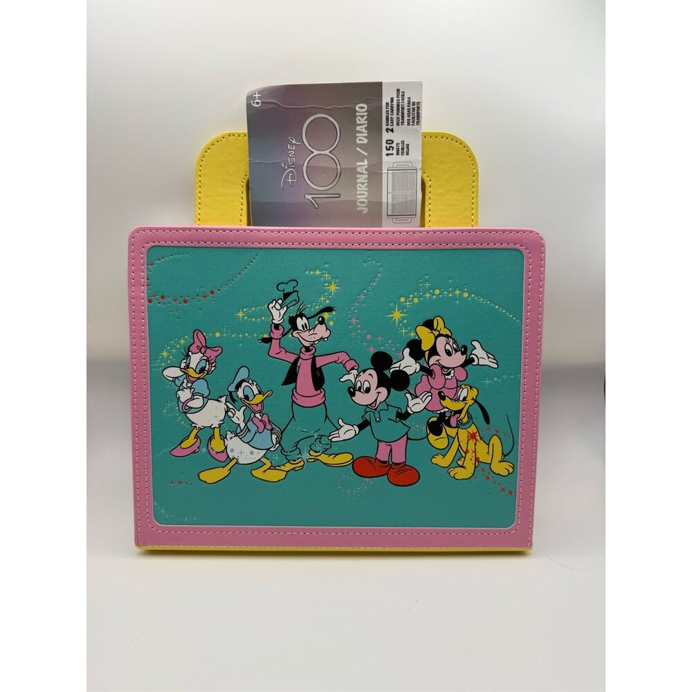 LOUNGEFLY Disney 100 Mickey & Friends Stationery Journal NEW
